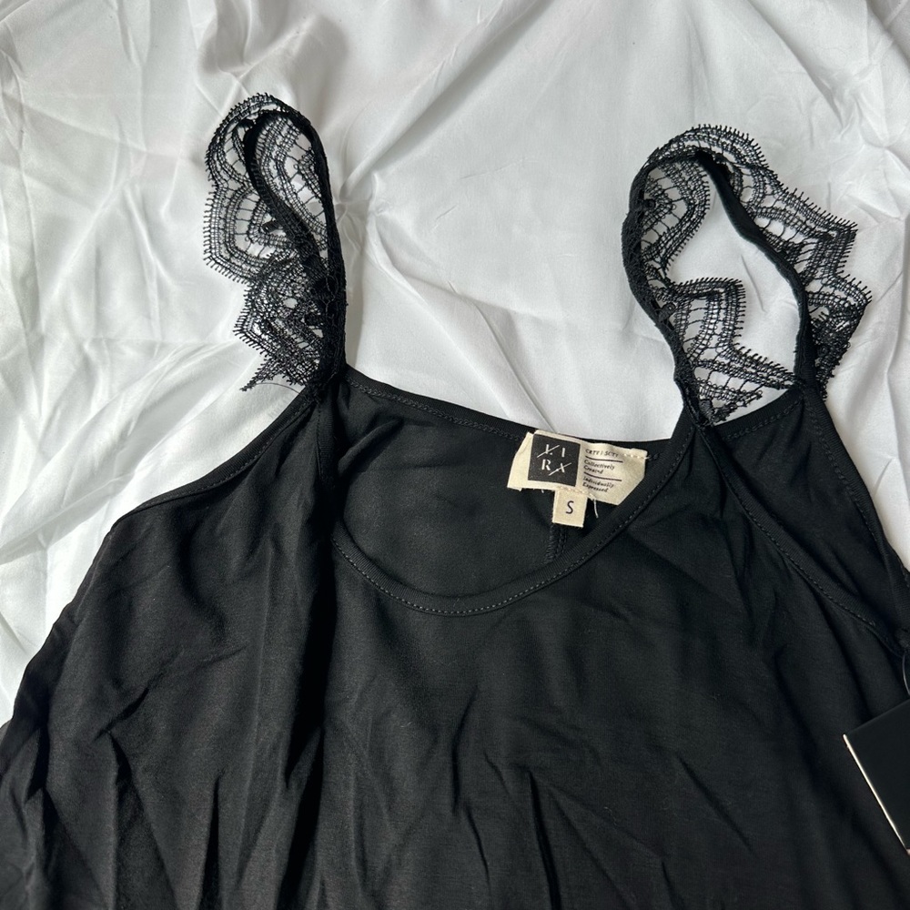Super sweet Black swing mini dress or long top, Size S
